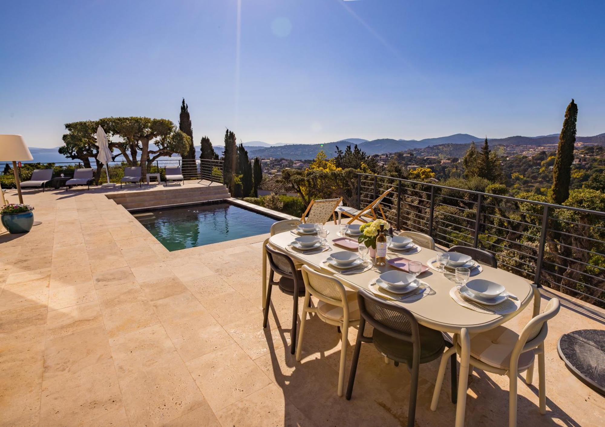 Superbe Villa, Incroyable Vue Mer, Piscine Chauffee, Climatisee 생트막시메 외부 사진