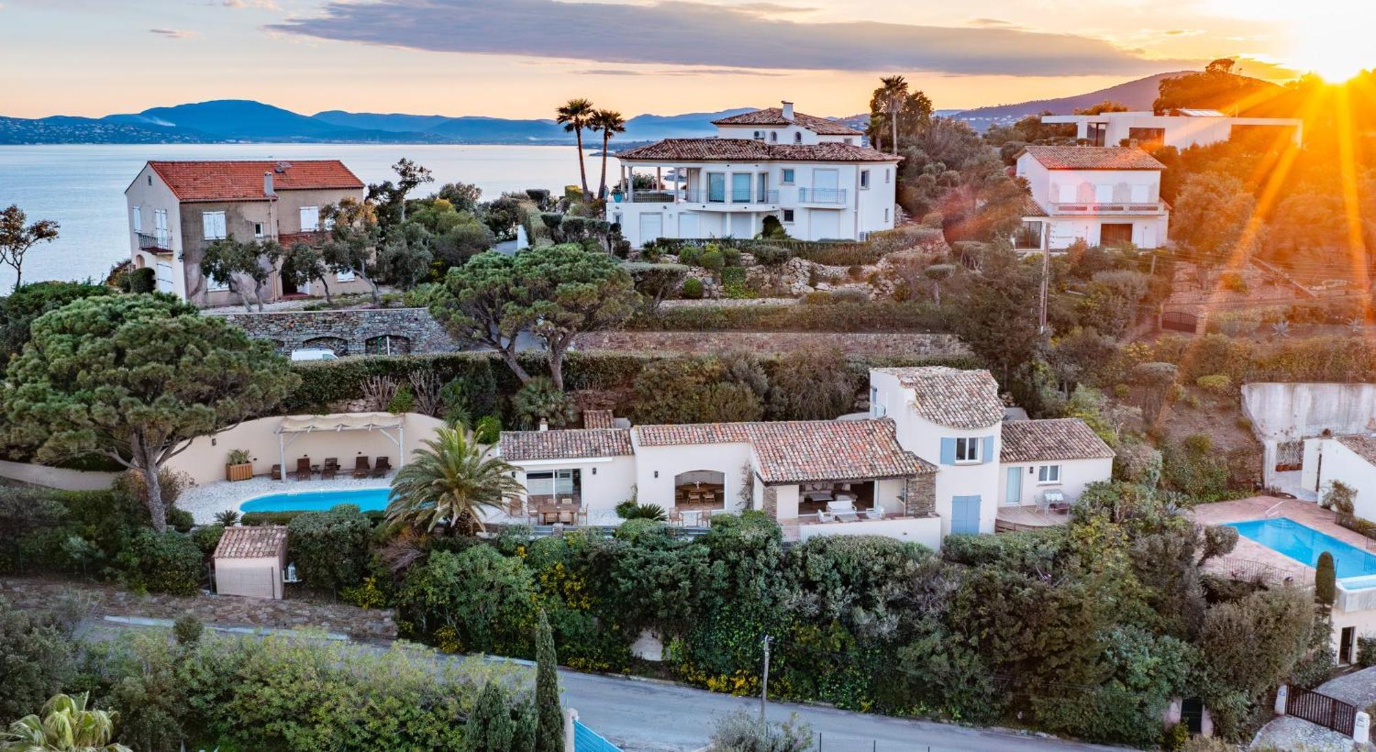 Superbe Villa, Incroyable Vue Mer, Piscine Chauffee, Climatisee 생트막시메 외부 사진